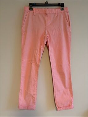 Tommy Hilfiger Coral Pink Straight-Leg Women's Pants
